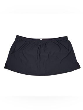 Cacique black swim skirt with side slit women’s size 16 EUC